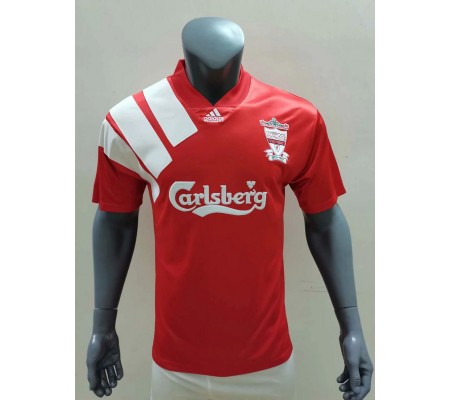 Liverpool 92/93 Home Red Soccer Jersey